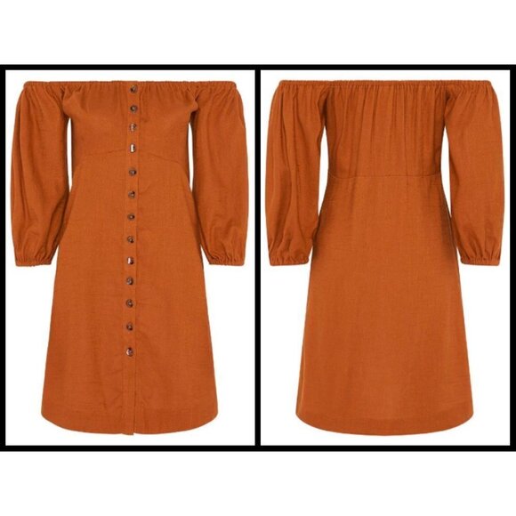 💕SPELL & THE GYPSY💕 Rani Mini Dress ~ Copper Medium M NWT - Picture 6 of 16